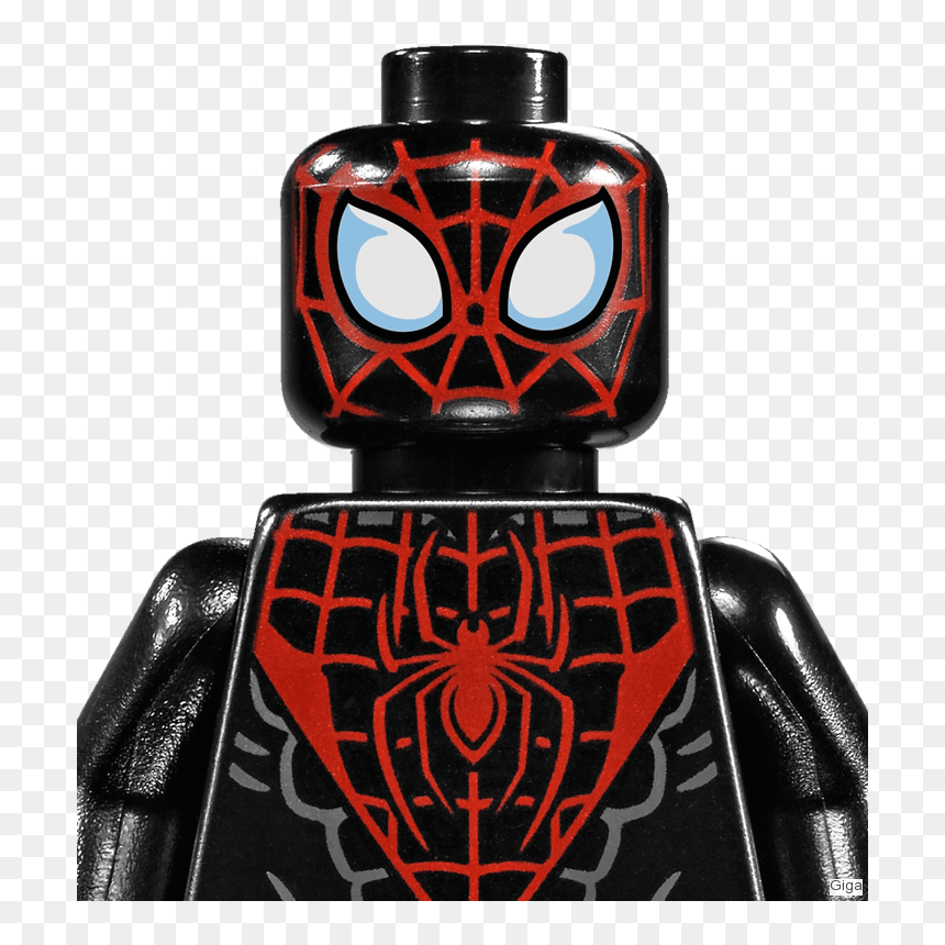 Miles Morales Spider Man Lego, HD Png Download - lego spiderman png