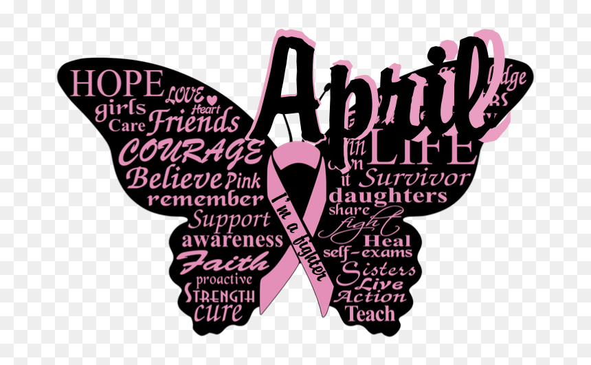 Graphic Design, HD Png Download - breast cancer butterfly png