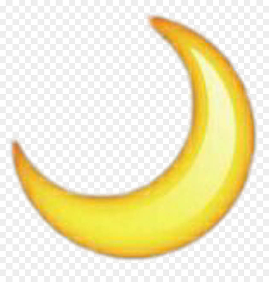 Moon Moonemogi Emogi Luna Emoticones Png Overlay Tumblr - Moon Iphone Emoji Png, Transparent Png - crecent moon png