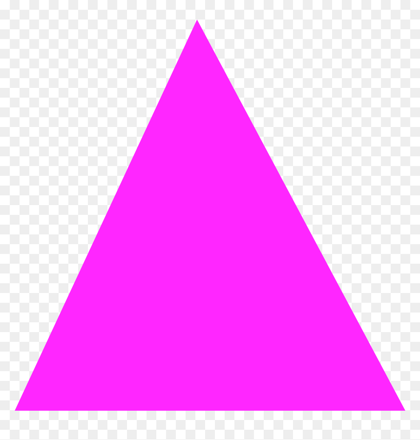 Triangle Png - Violet Triangle, Transparent Png - pink triangle png