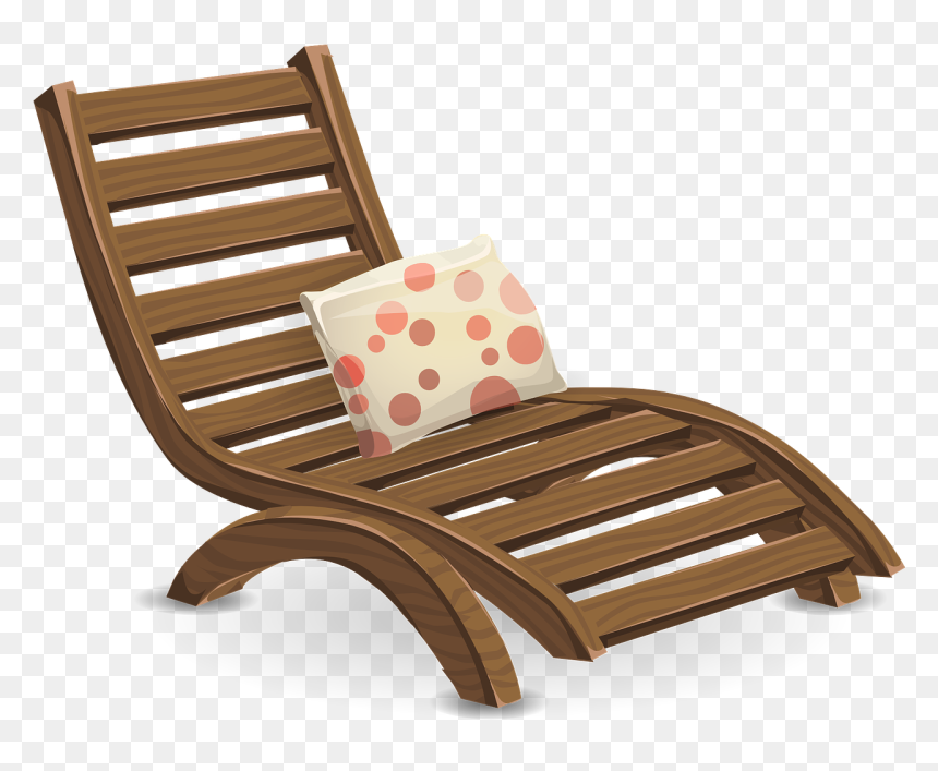 Garden Furniture Vector Png, Transparent Png - lounge chair png