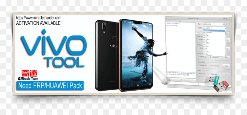 Miracle Vivo Tool - Miracle Vivo Tool V4 08, HD Png Download - crack.png