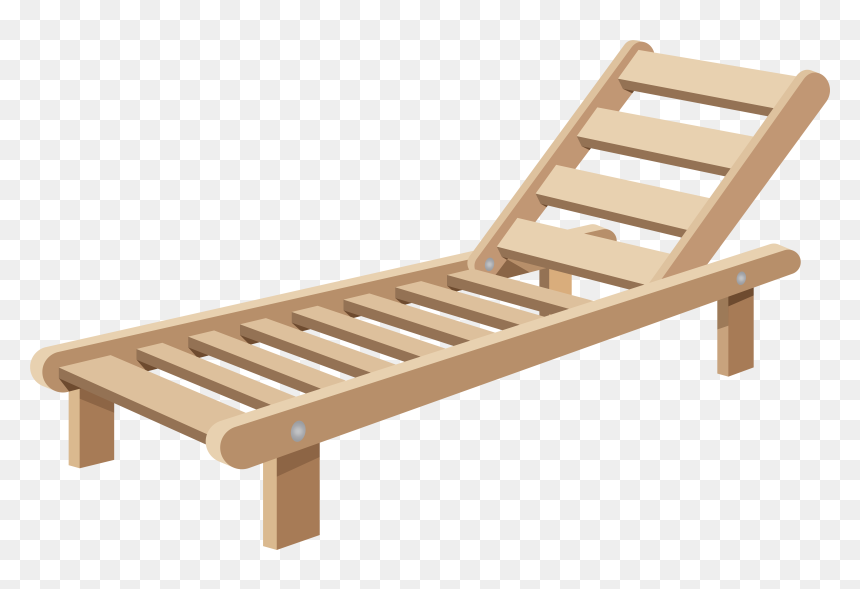 Beach Chaise The Best Beaches In World Ⓒ - Wooden Beach Chaise Lounge, HD Png Download - lounge chair png