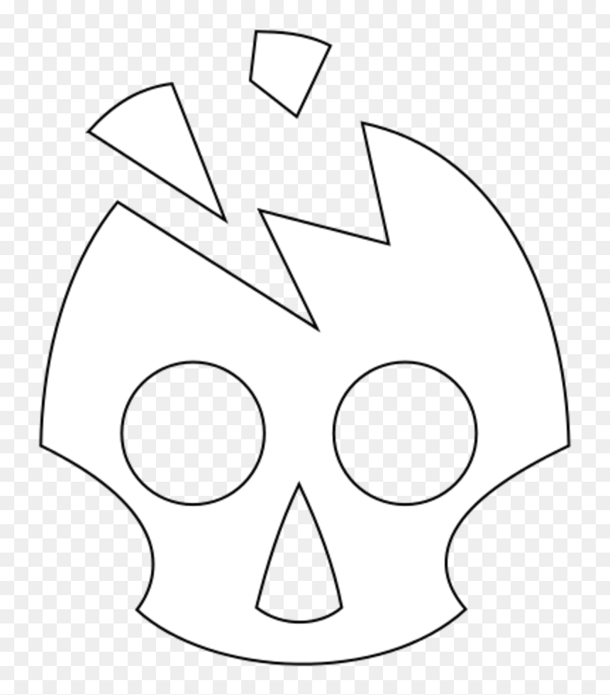 Skull, HD Png Download - crack.png
