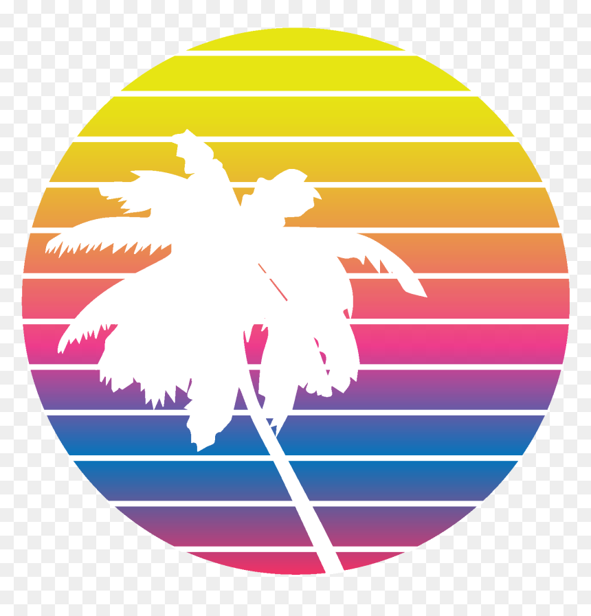 Branding Neon Palms-01 - Ottawa County Parks Logo, HD Png Download - neon palm tree png