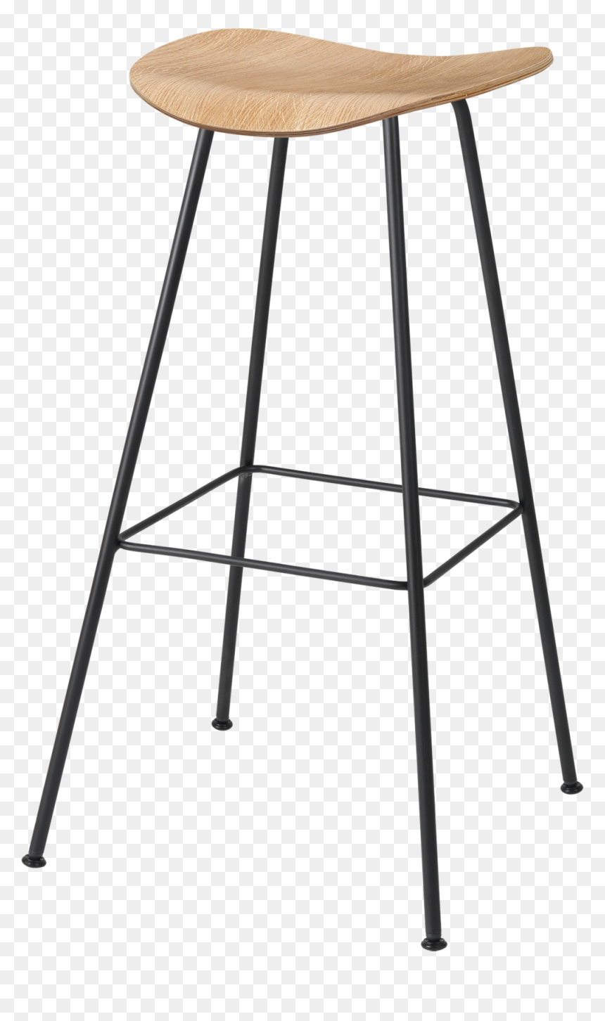 2d Bar Stool - American Walnut Bar Stool, HD Png Download - bar counter png