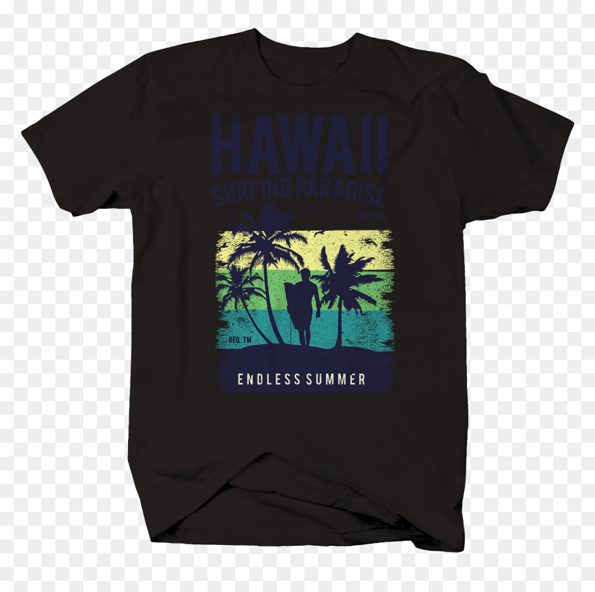Socks And Sandals T Shirt, HD Png Download - neon palm tree png