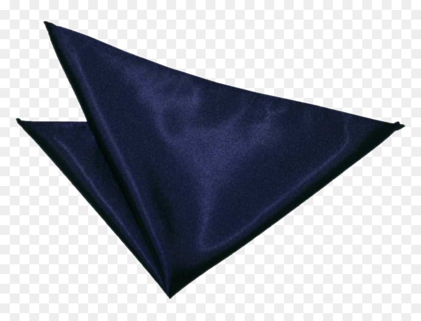 Navy Blue Satin Handkerchief, HD Png Download - handkerchief png