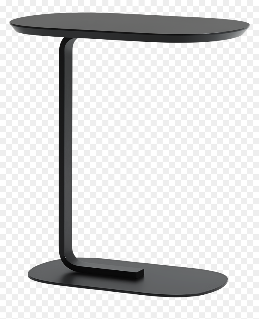 13902 Relate Side Table Black 1553604749 - Muuto Relate Side Table Blue Gray, HD Png Download - side table png