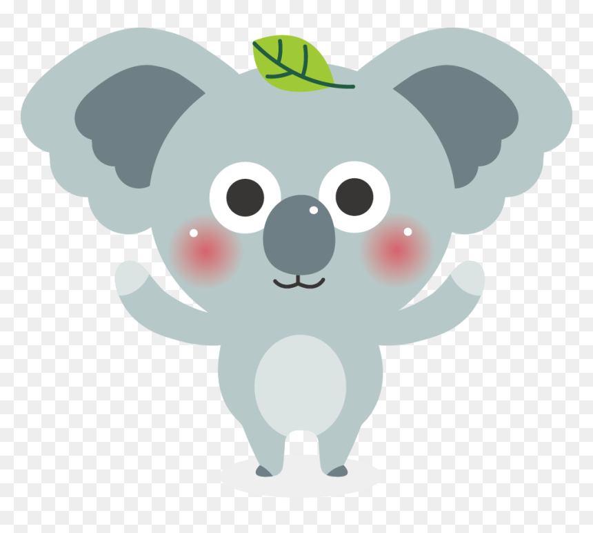 Koala Cartoon Elephant - Elephant, HD Png Download - cartoon elephant png