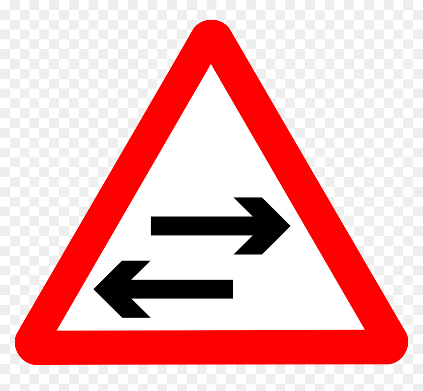 Triangle,area,text - Road Sign Speed Bump, HD Png Download - traffic signs png
