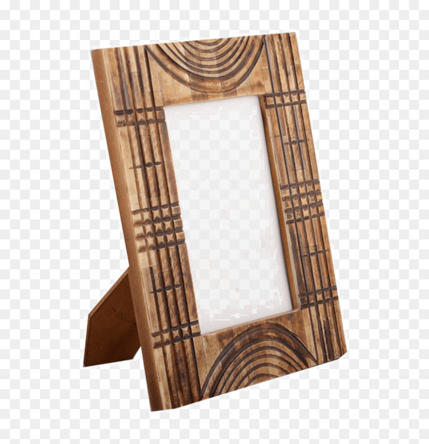 Wooden Photo Frame Design, HD Png Download - brown frame png