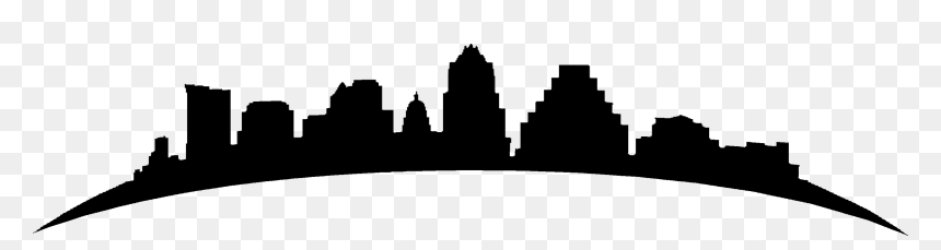 Silhouette, HD Png Download - austin skyline silhouette png