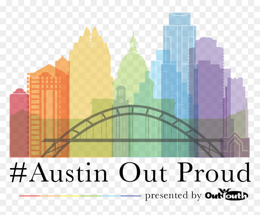 #austinoutproud January, HD Png Download - austin skyline silhouette png