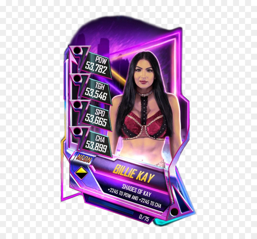 Wwe Supercard Neon Cards, HD Png Download - billie kay png