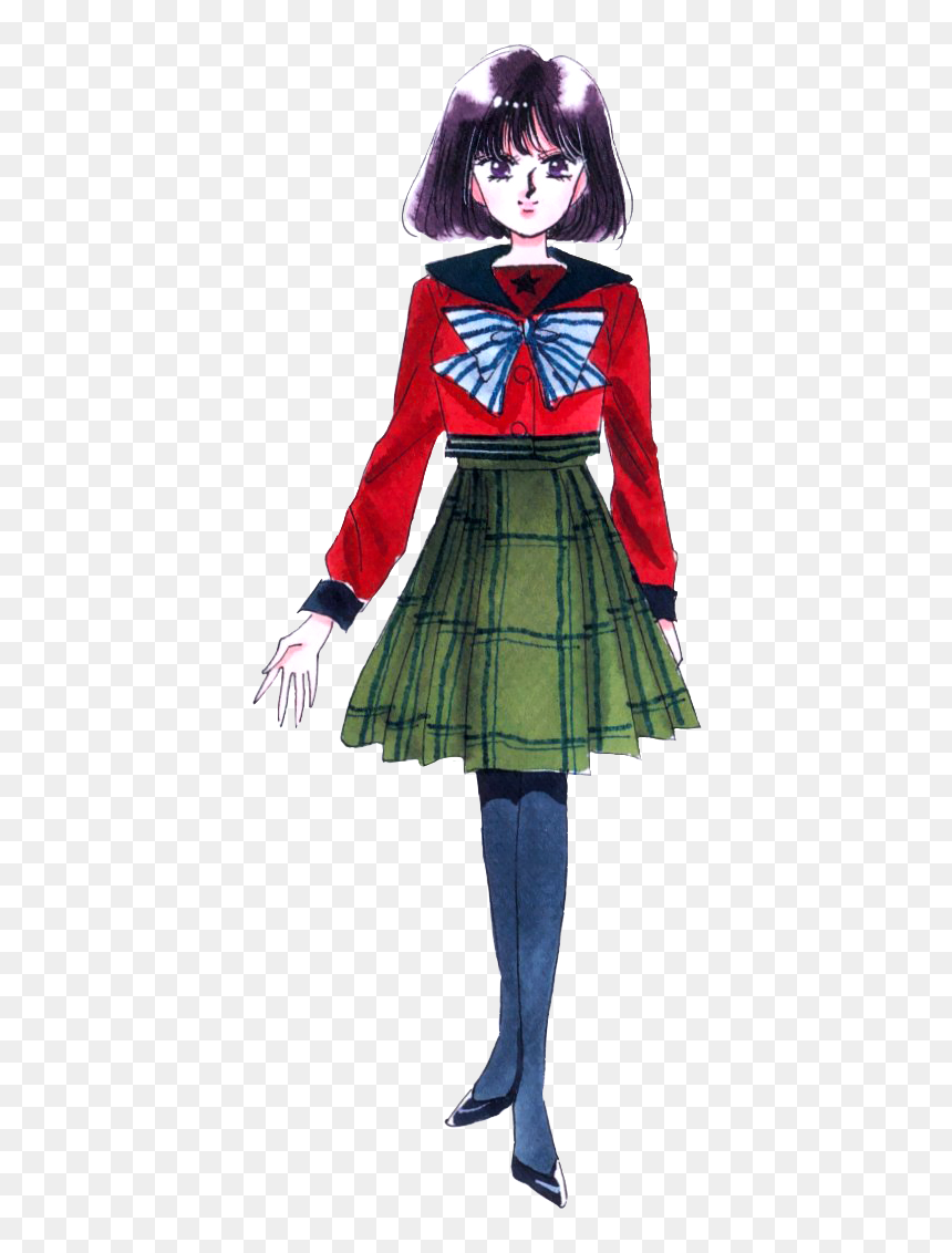Hotaru Tomoe - Manga - Sailor Saturn School Uniform, HD Png Download - sailor saturn png