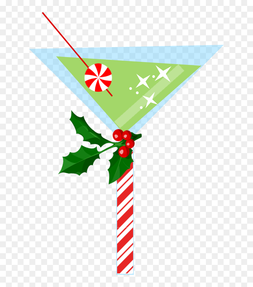 Martini And Mistletoe, HD Png Download - mistletoe clipart png