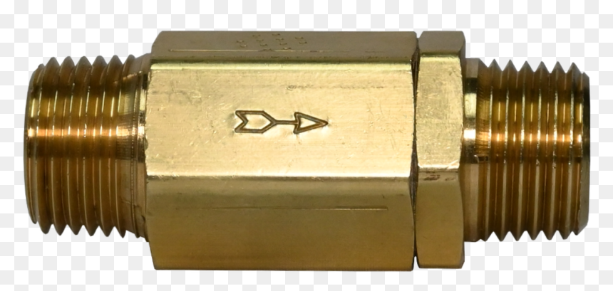 Brass Check Valve, Male Pipe Thread X Male Pipe Thread, - National Pipe Thread, HD Png Download - metal gear exclamation png
