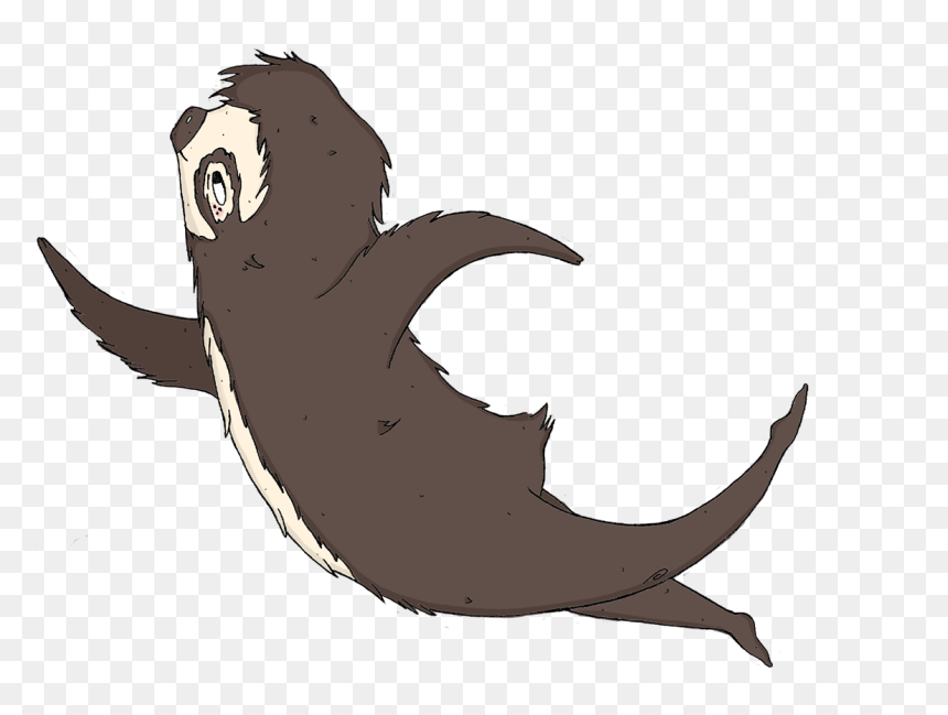 Marine Mammal, HD Png Download - sloth face png