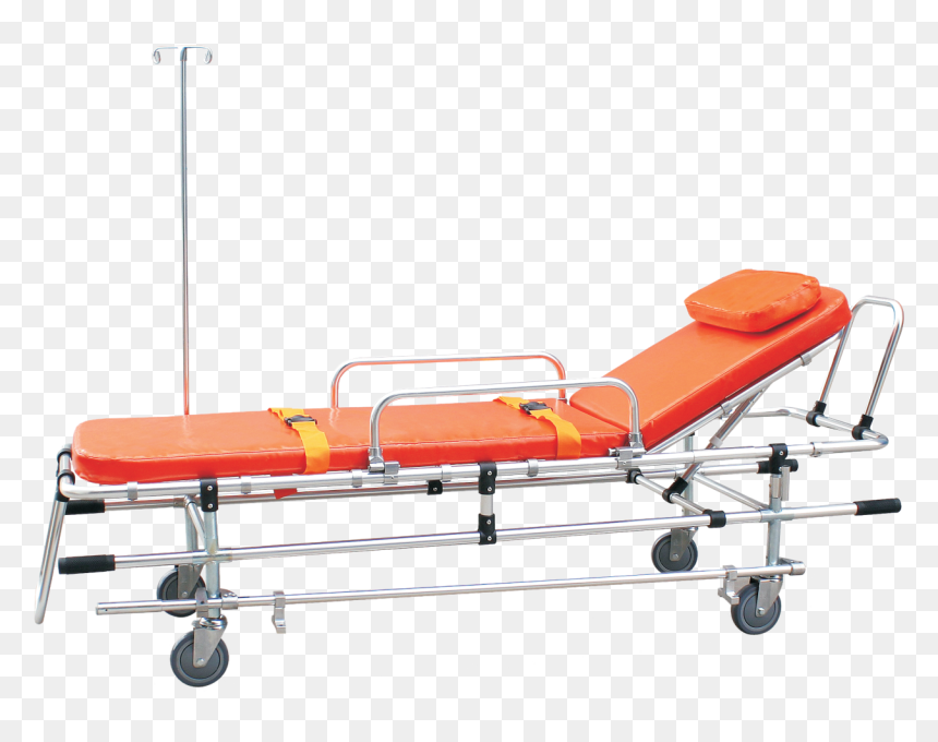 Aluminum Ambulance Stretcher - Ambulance Bed Img Png, Transparent Png - hospital bed png