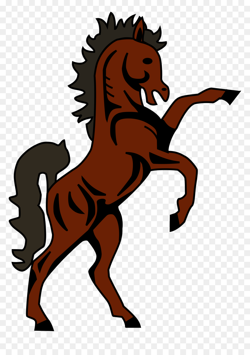 Animal, Horse, Mammal, Rearing - Coat Of Arms Of Lesotho, HD Png Download - rearing horse png