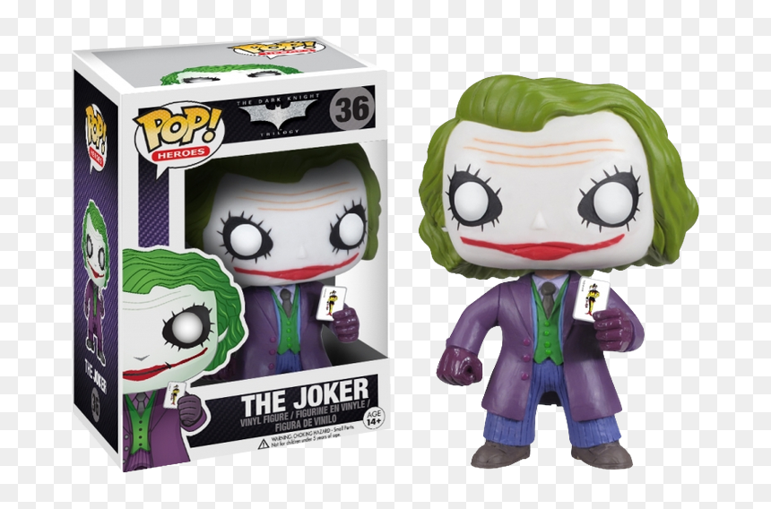 Funko Pop Joker Dark Knight, HD Png Download - batman the dark knight png