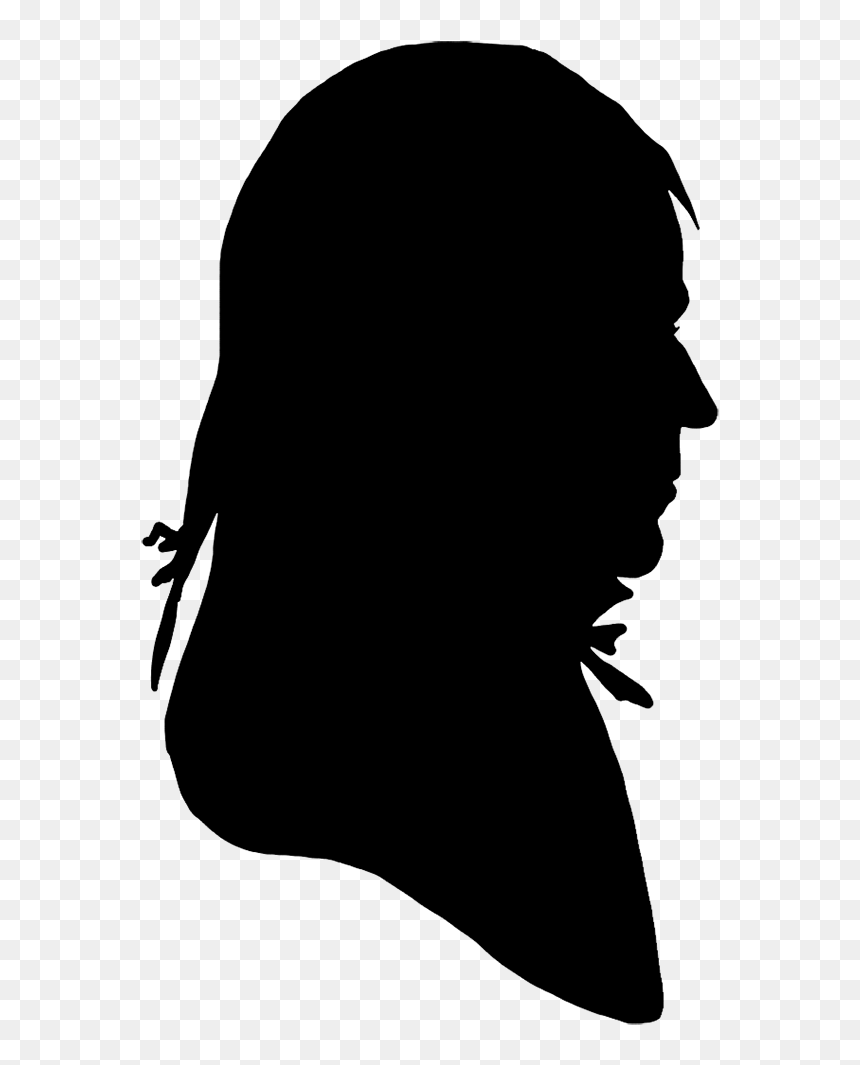 Man Silhouette With Hair Whip, HD Png Download - hair silhouette png