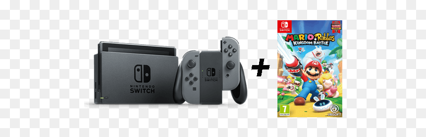 Nintendo Switch Con Dos Juegos, HD Png Download - rabbids png