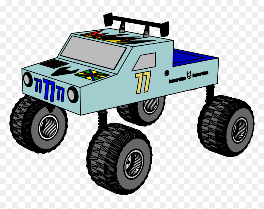 Seven Seven Monster Truck Clipart Png - Off-road Vehicle, Transparent Png - monster trucks png