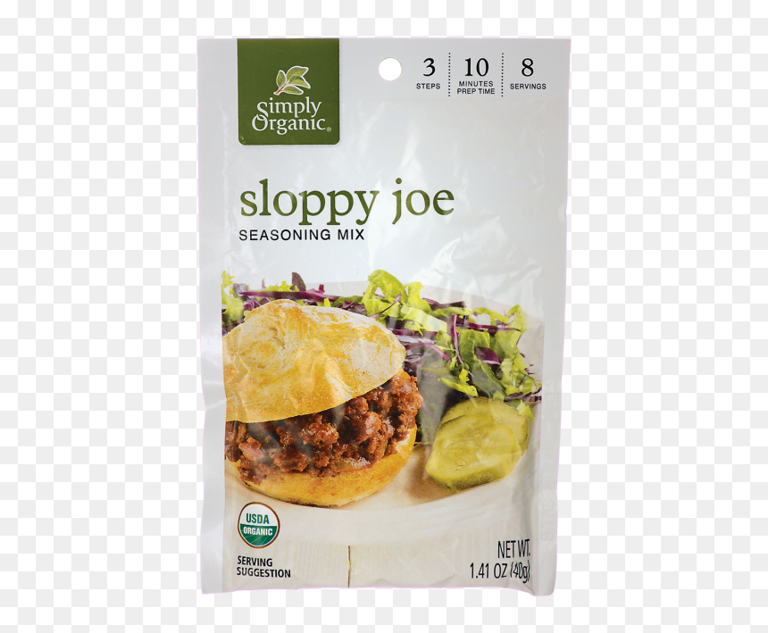 Simply Organic Sloppy Joe Seasoning Mix 1 41 Oz Pkg - Sloppy Joe Seasoning, HD Png Download - joe swanson png