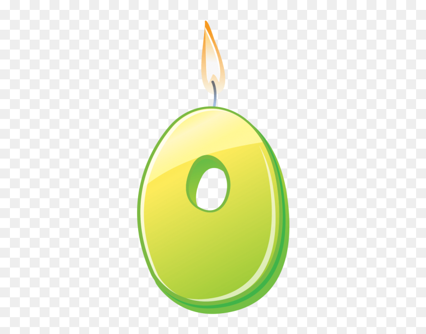 Birthday Candle Number 0 Png Image Free Download Searchpng - Circle, Transparent Png - candle fire png