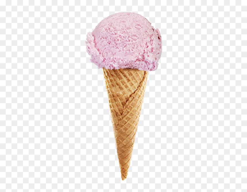 Ice Cream Cone, HD Png Download - strawberry ice cream png