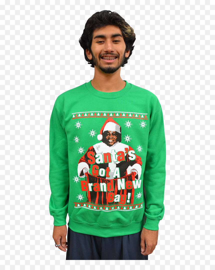 James Brown "santa"s Got A Brand New Bag - Santa's Got A Brand New Bag Sweater, HD Png Download - cheech and chong png