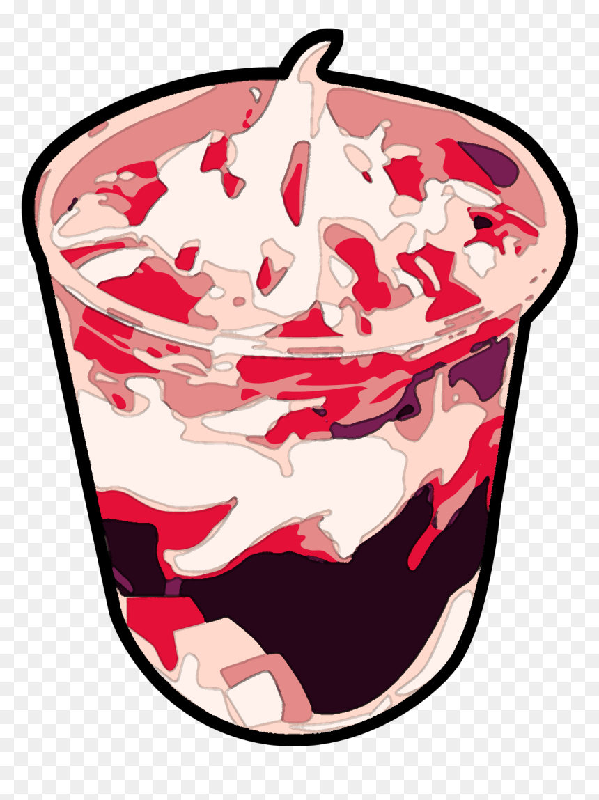 Sundae Clipart Mcdo - Strawberry Ice Cream Sundae, HD Png Download - strawberry ice cream png