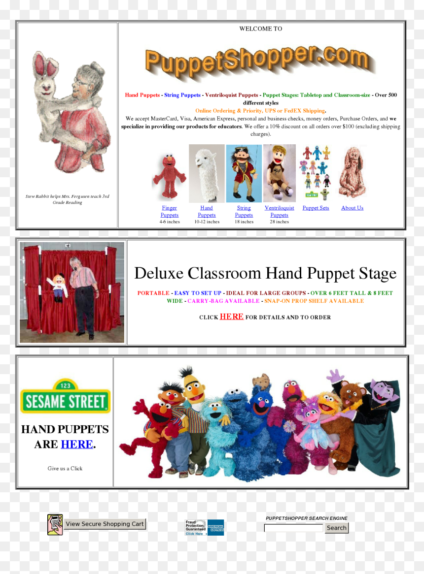 Sesame Street Mascot Costumes, HD Png Download - puppet strings png