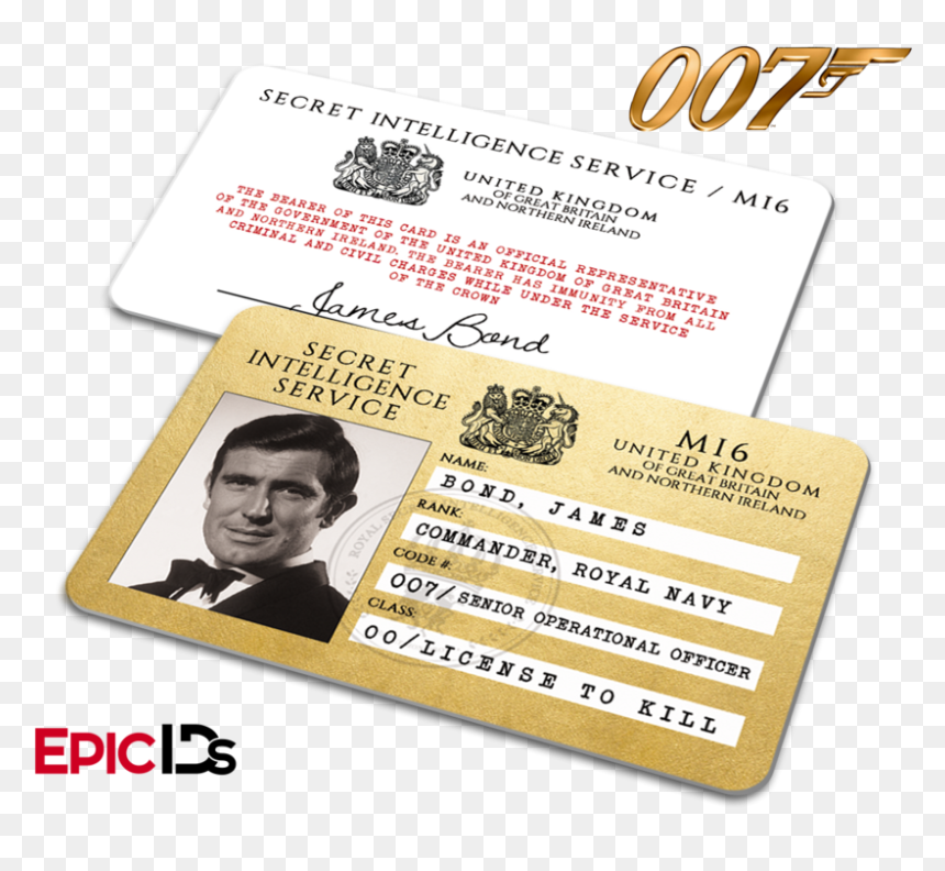 James Bond 007 Inspired Secret Intelligence Service - 007, HD Png Download - sean connery png
