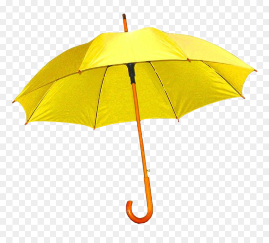#yellow #umbrella #freetoedit - Yellow Umbrella Open, HD Png Download - yellow umbrella png