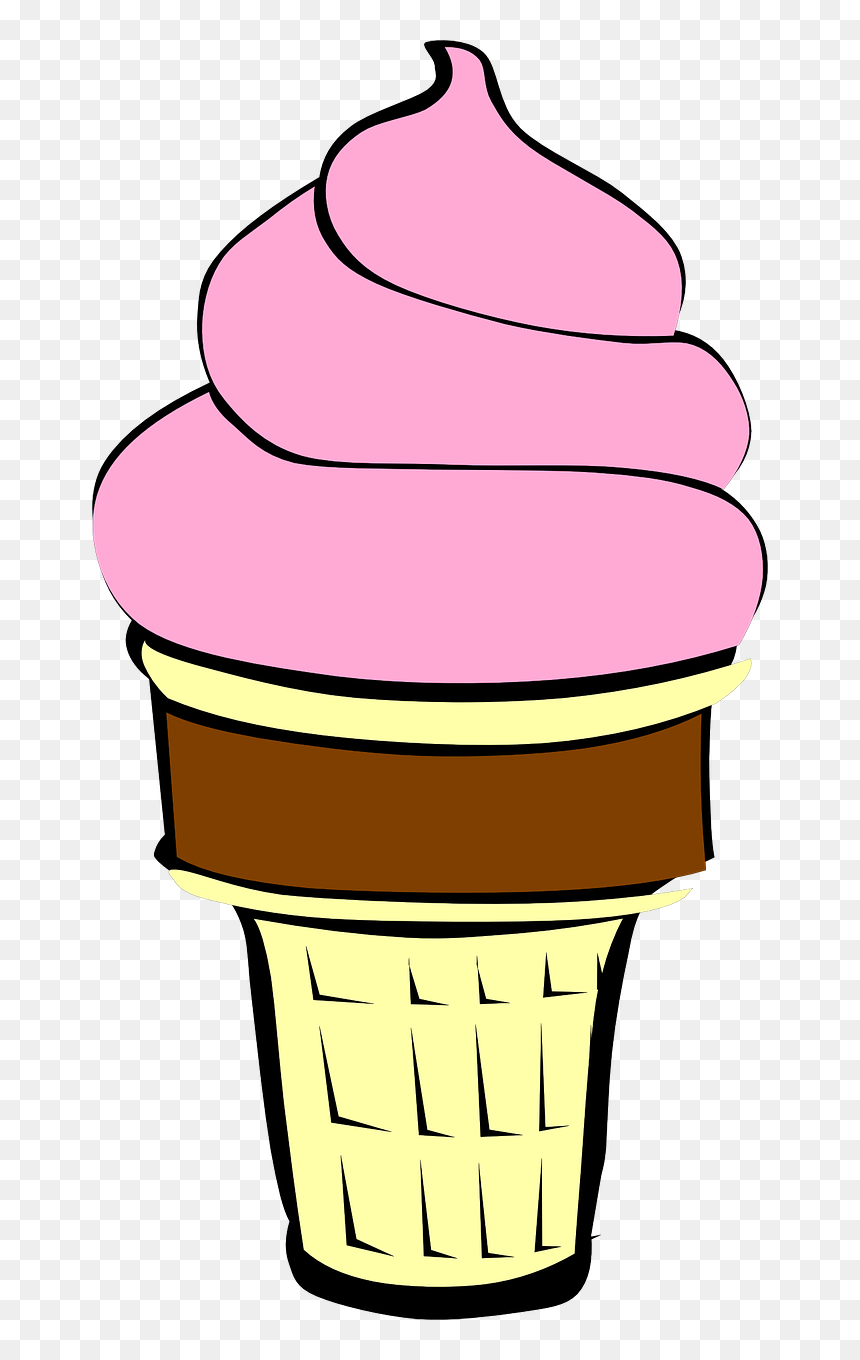 Strawberry Ice Cream Clipart - Strawberry Ice Cream Clip Art, HD Png Download - strawberry ice cream png