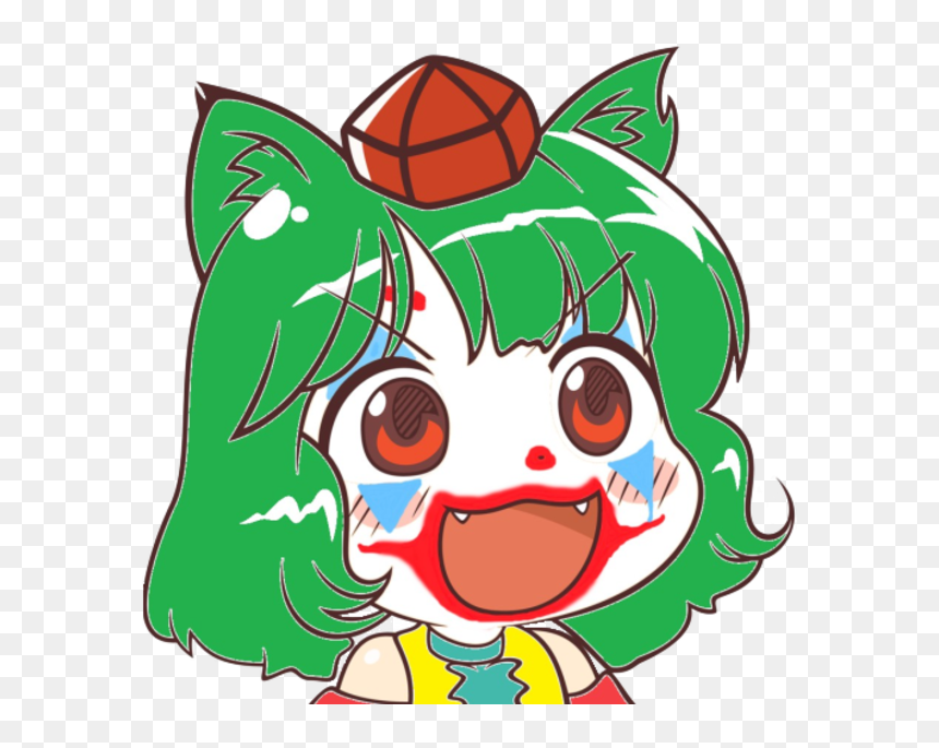 Green Cartoon Clip Art Nose Cheek Illustration Fictional - Knuckles Suicide Is Painless, HD Png Download - jared leto joker png