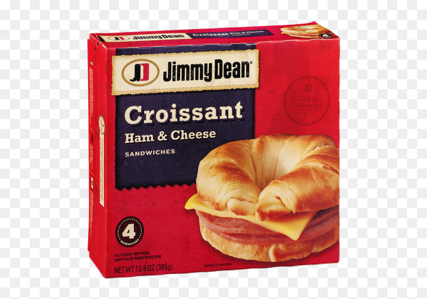 Jimmy Deans Croissant Sausage Egg And Cheese, HD Png Download - ham sandwich png