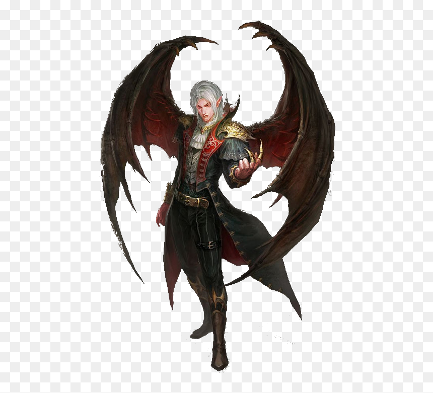 Vampire Character Art, HD Png Download - tiefling png