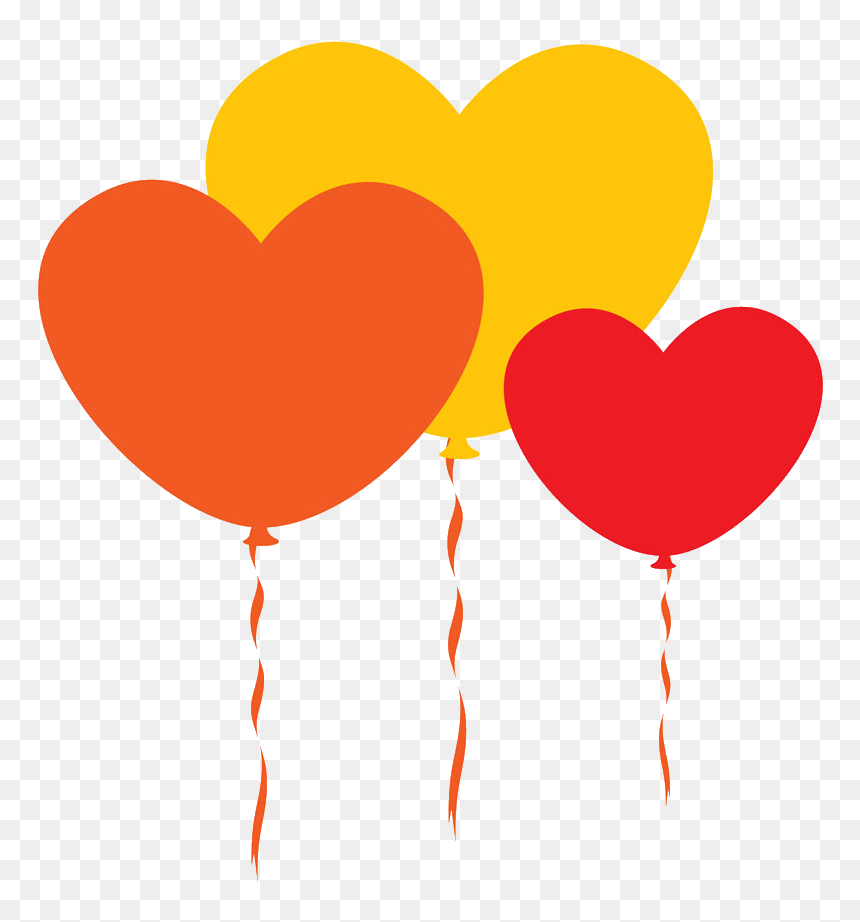 Cartoon Heart Clip Art - Love Baloon Cartoon Png, Transparent Png - cartoon balloon png