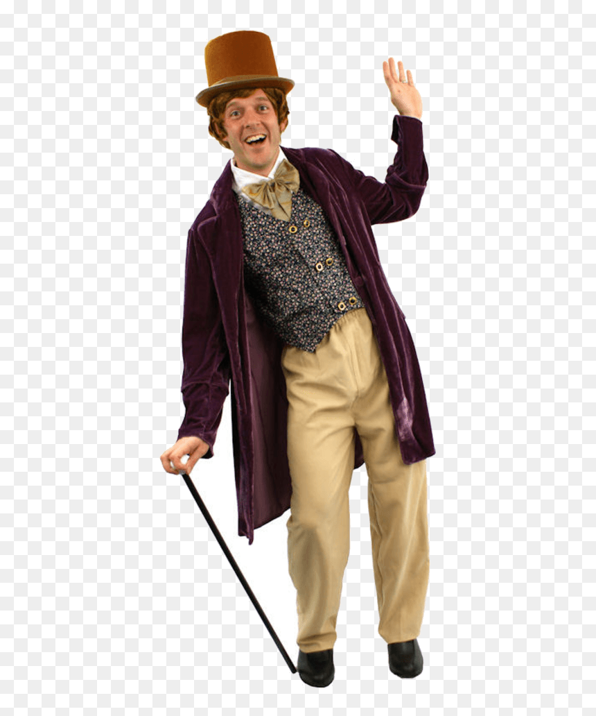 Willy Wonka Costume, HD Png Download - willy wonka hat png