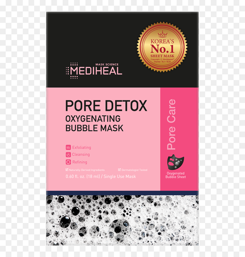 Pore Detox Oxygenating Bubble Mask, HD Png Download - pink bubble png