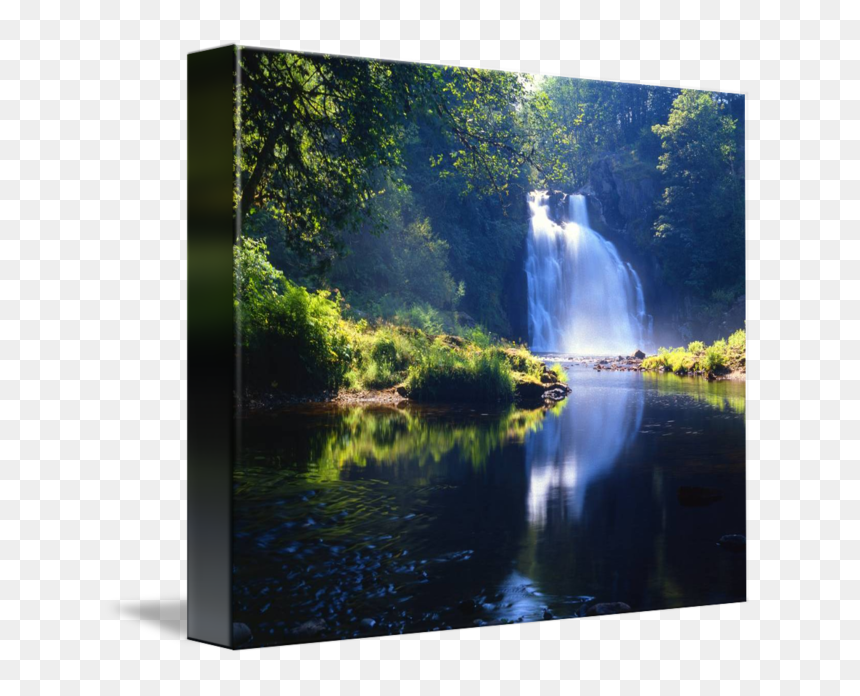 Drawing River Waterfall - Waterfall, HD Png Download - waterfall clipart png