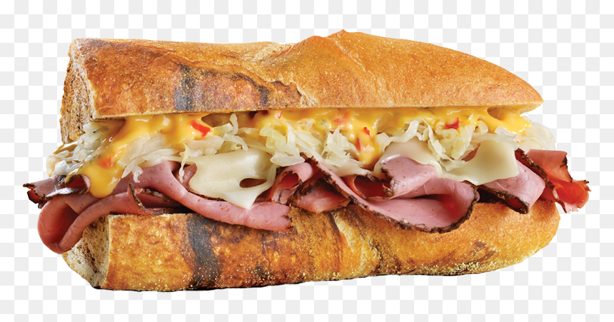 Download Reuben Png File - Ham And Cheese Sandwich, Transparent Png - ham sandwich png