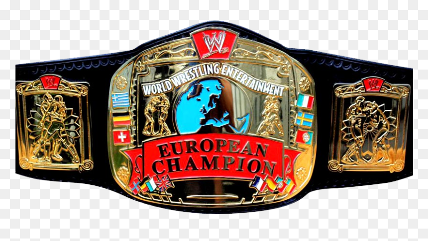 Wwe European Championship - Wwe European Title Png, Transparent Png - wwe title png