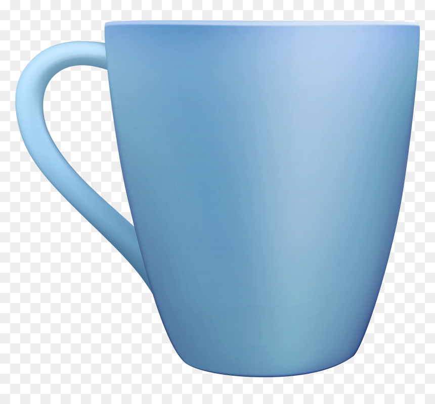 Blue Ceramic Mug Png Clip Art, Transparent Png - coffee cup clip art png