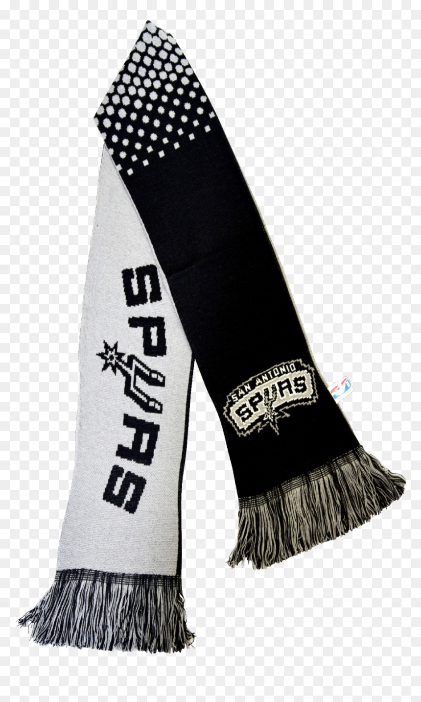 San Antonio Spurs Scarf - San Antonio Spurs, HD Png Download - san antonio spurs png