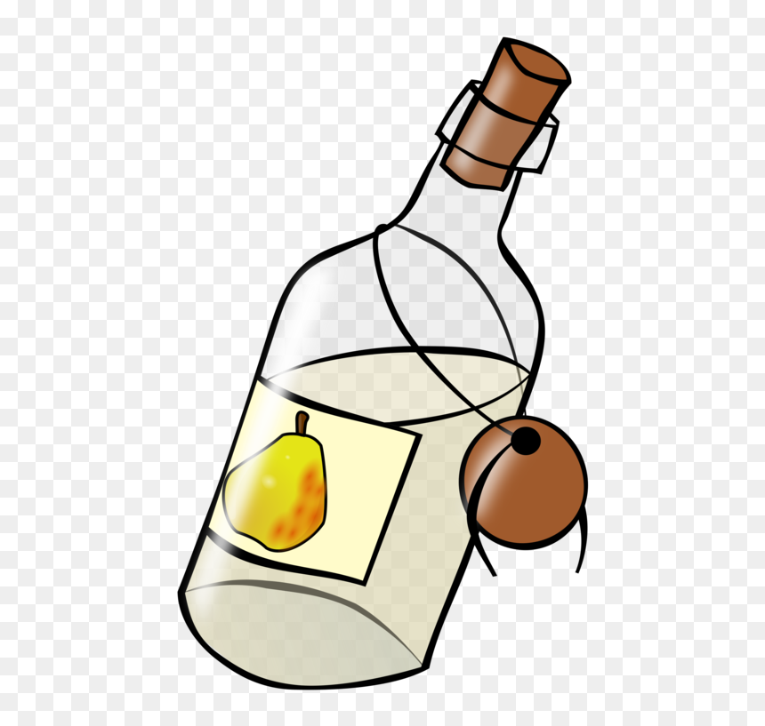 Clip Art Whiskey Liquor Still Bottle - Letter In A Bottle Cartoon, HD Png Download - moonshine jug png